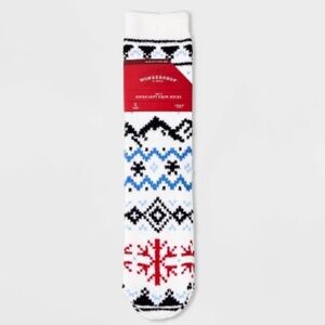 Wondershop Festive Snowflake Super Soft Crew Socks